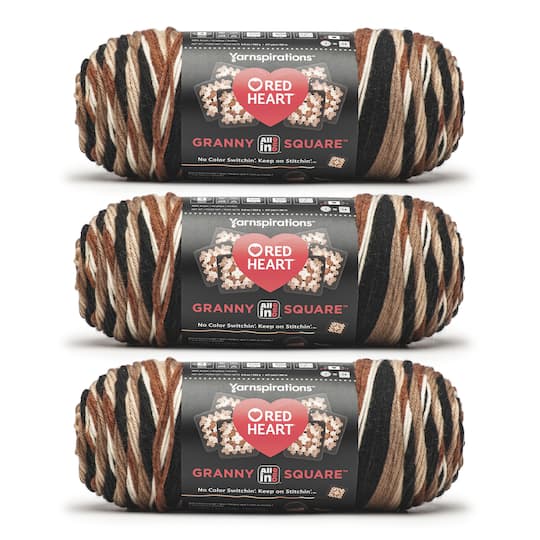 3 Pack Red Heart® All in One™ Granny Square™ Yarn